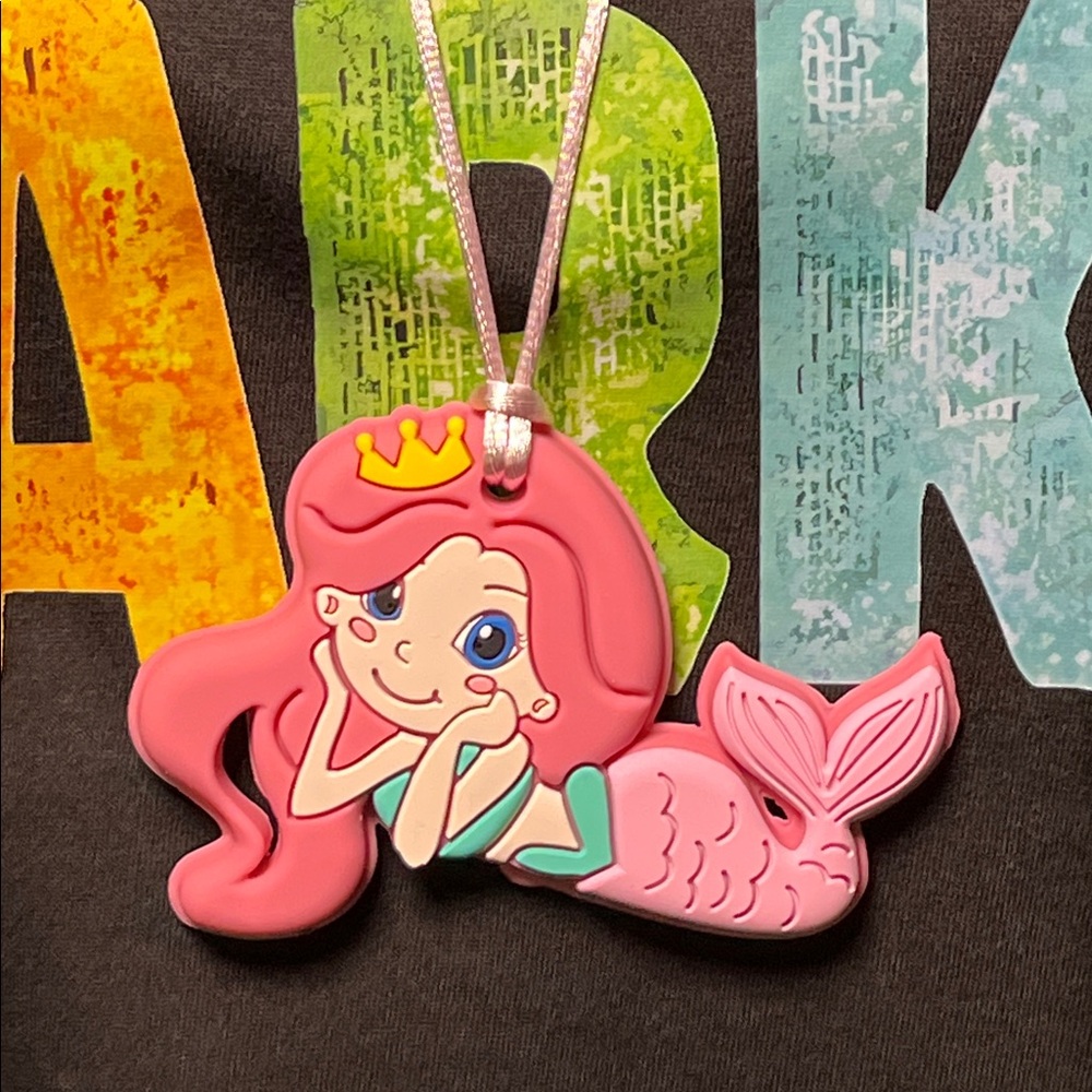 Pink Silicone Mermaid Chew Sensory Pendant Necklace